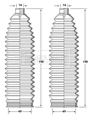 BORG & BECK Paljekumisarja, ohjaus BSG3421